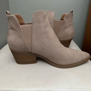 Tan booties
